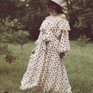 Mango Polka Dot Limited Ruffles New